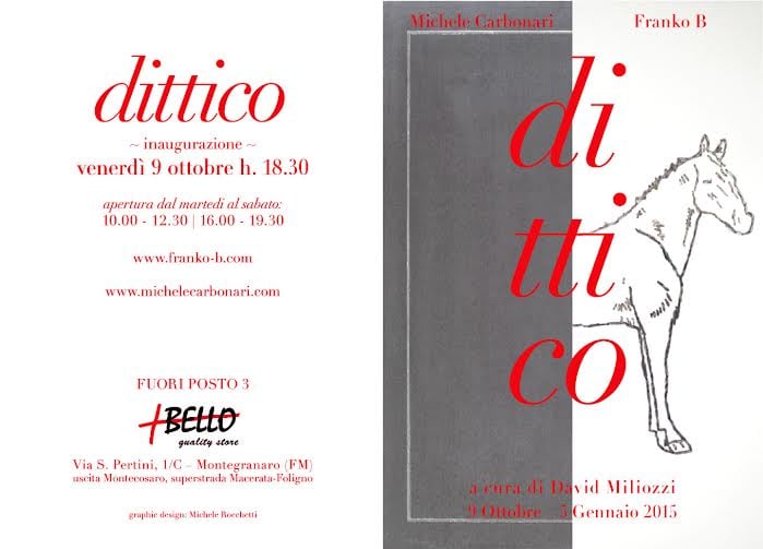 Franko B / Michele Carbonari – Dittico